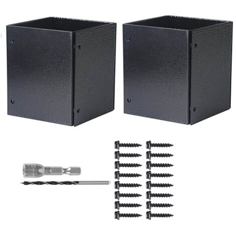 Protecteur de Pilier Mailbox Steel Stainless Adjustable Protector pour Poteaux Mailbox et Fences (1/5)