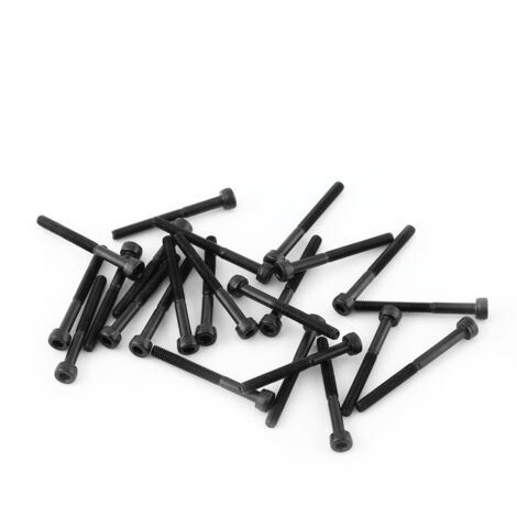 [Vis Boulon] Vis à tête hexagonale noire M330mm avec filetage partiel, ensemble de 24 pièces en acier carbone de grade 12.9 pour assemblage industriel et DIY (1/2)