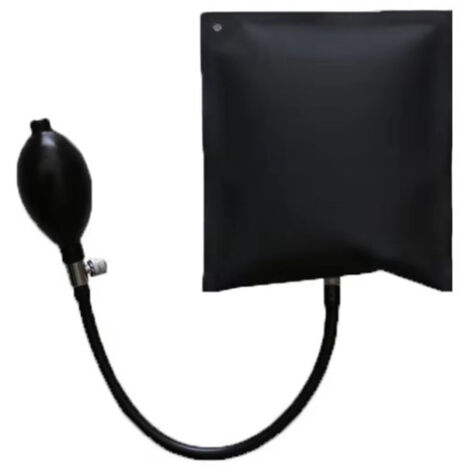 [Pompe d'air pour fenêtres] Kit d'installation de porte et fenêtre avec pompe à air, coussin gonflable de calage noir en caoutchouc épais (165 x 150 mm) pour positionnement rapide (1/2)