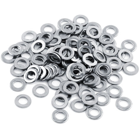 Kit de réparation de vis avec rondelles plates métriques 304 Stainless Steel M3/M4/M5/M6/M8/M10 (M6) 100 pcs (1/3)
