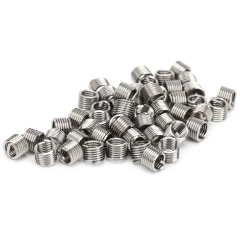 Insert de réparation de filetage 10-32 SUS304 50 pièces avec insert filetage mâle femelle kit de réparation (1/5)
