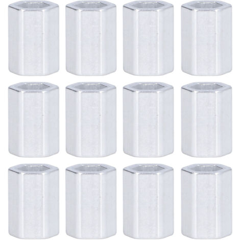 Disque Hexagonal Aluminium - Joint pour Axe de Moteur 8mm ID - 12Pcs [16mm L] - Résistance à la Corrosion (1/5)