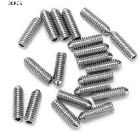 Tampon à Billes avec Ressort en Acier Inoxydable Hexagonal à Socket Fixation de Positionnement - Lot de 20 - M6x12 (1/5)
