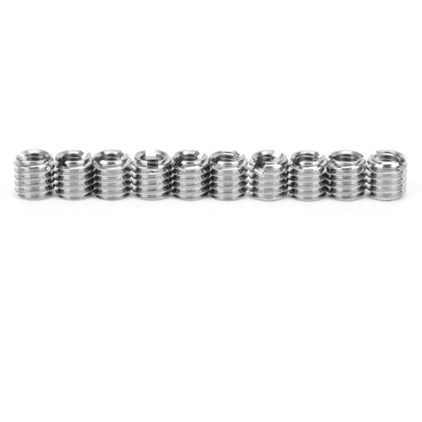 Gaines de Réparation Thread Inserts Nuts de Réduction Femelle/Mâle en Stainless Steel - 10Pcs Kit de Restauration Thread M4x0.7mm-M6x1mm (1/5)