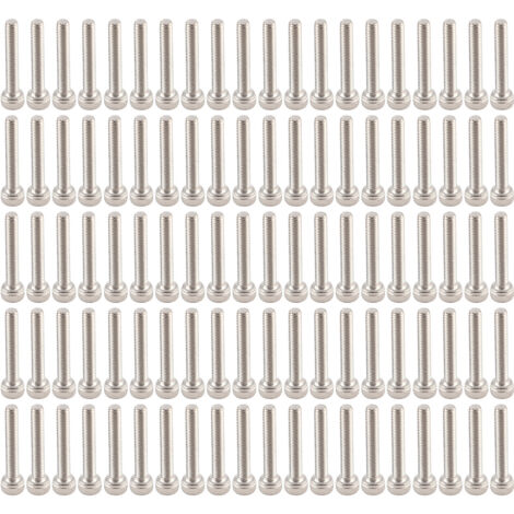 Vis M3 Cap Socket Hexagonale en Acier Inoxydable 304 - Lot de 100 pour Appareils Électroménagers et Équipements de Communication (1/5)