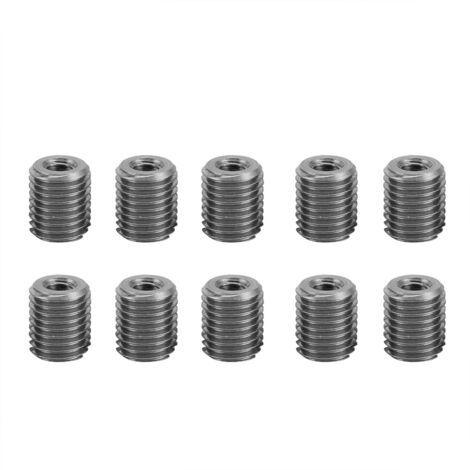 Kit de réparation de filetage en acier inoxydable avec 10 inserts M6x1/M12x1.5 pour automobiles et équipements (1/5)