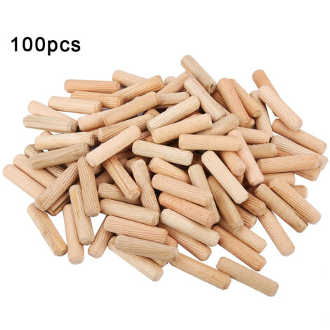 Cheville Bois Travail Artisanal Kit DIY avec Chevilles Bois 100 Pcs, Dimensions M10 x 40mm, pour Fabrication et Réparation Meubles