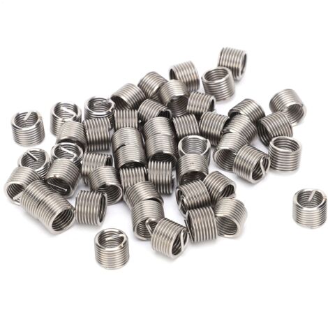 Ensemble de 50 inserts de filetage M7x11.5D, réducteurs mâle-femelle en acier inoxydable SUS304 pour la réparation et la conversion de trous boulonnés (1/5)