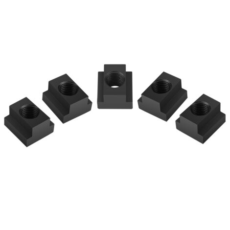 Écrous de Table à Rainures T 5 pièces Finition Oxydation Noir Filetage M14 pour Tables de Machines (1/5)