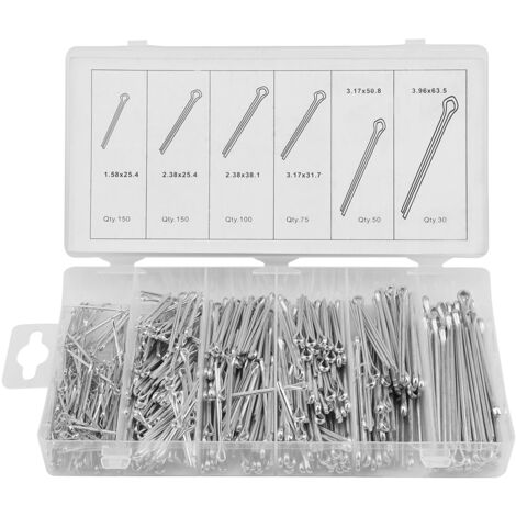 Kit de 555 goujons mécaniques galvanisés pour tracteur et attelage avec boîte de rangement (1/5)