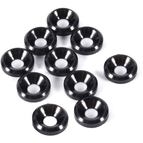 Embouts M3 Aluminium Noir Anodisés 10Pcs Joints Vis à Fraisage Homogène (1/5)
