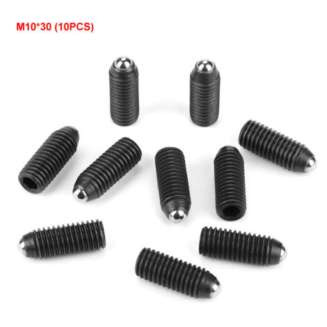 Plongeur à Billes à Ressort Hexagonal en Acier Carbone - Lot de 10pcs M1030 pour Mécanique et Assemblage (1/5)