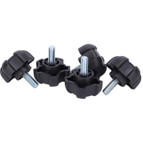 Knob de Serrage à Vis M615 Fileté Ergonomique Star - Poignée en ABS à 5 Bras pour Fixation Industrielle et Instrument (1/5)