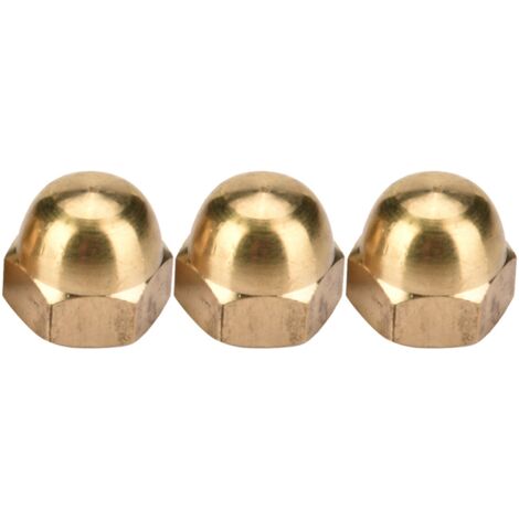Kit de capuchons hexagonaux en bronze pour véhicules - M8, 10 pièces - Fixations robustes et décoratives (1/5)