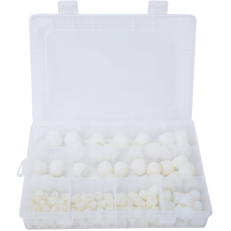 Capuchons Hexagonaux pour Boulons et Vis - Coiffes de Protection Rubber Multicolores (145 Pièces, M4-M12, Blanc) (1/5)