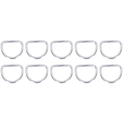 10 Pièces Marine Grade D Ring Acier Inoxydable 316 4x30x22mm pour Accessoires de Bateau (1/5)