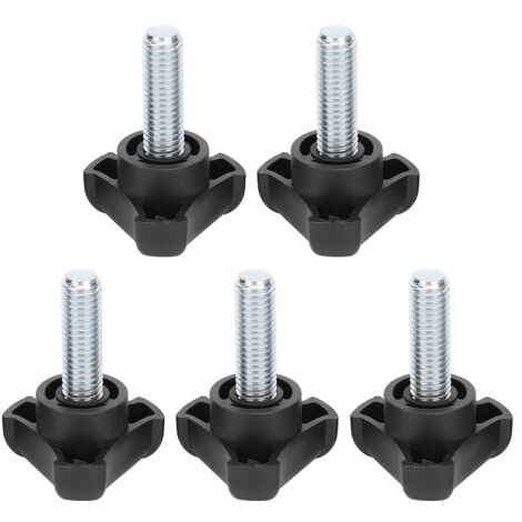 [Ensemble de Poignées Serrage] Vis à Poignée Plastique Triangulaire M10 - Lot de 5 Pièces 30mm - Ergonomique, Facile à Utiliser (1/5)
