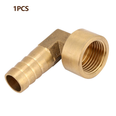 Coude de Raccord Rapide en Cuivre pour Tuyau - Barbed Coupling avec Filage Femelle G1/2 - Dimensions: 8/10/12/14/16mm (1/5)