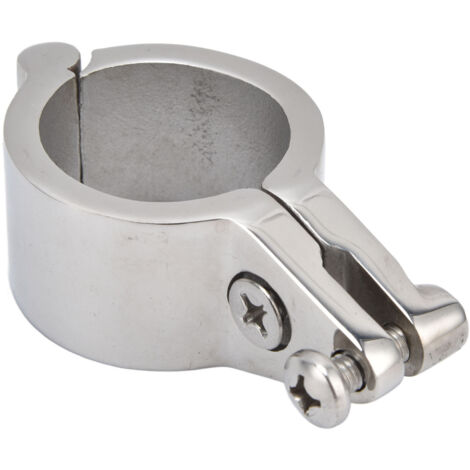 Jaw Slide (Clip de Sécurisation pour Rails) - Support supérieur à charnière en acier inoxydable 316 marine - Diamètre 38mm pour fixation tube/rail bateau (1/5)