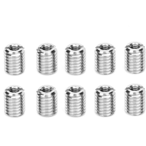 Kit de réparation de filetage, insert fileté femelle M4x0.7mm mâle M8x1.25mm, 10pcs kit de réparation en acier inoxydable (1/5)