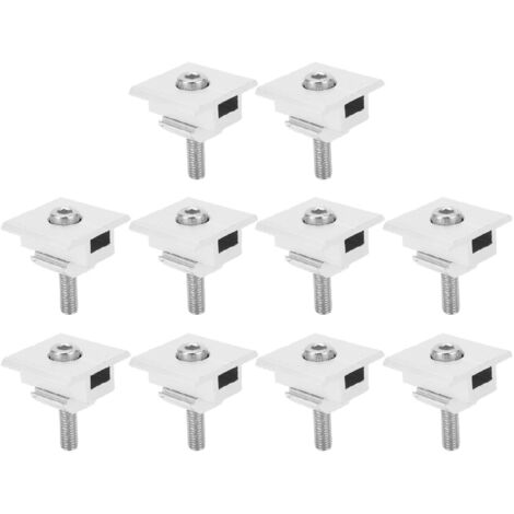 Attaches médianes pour panneaux solaires - Clamp aluminium AL6005T5 - Kit 10 pièces - Installation rapide et sécurisée