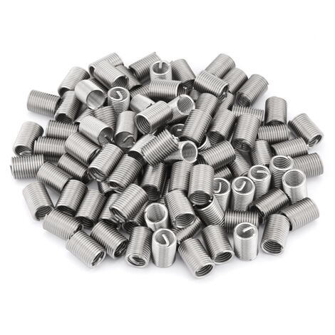 Wire Thread Inserts - Kit de réparation de filetage - 100 pièces inserts à fil de vis - Modèle M101.5 2.5D en Acier Inoxydable 304 (1/5)