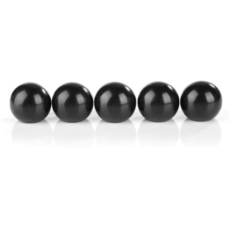 Manette Bouton Bakelite - 5 Poignées Boules Rondes Noir M8 x 32 mm pour Outillage Machine (1/5)