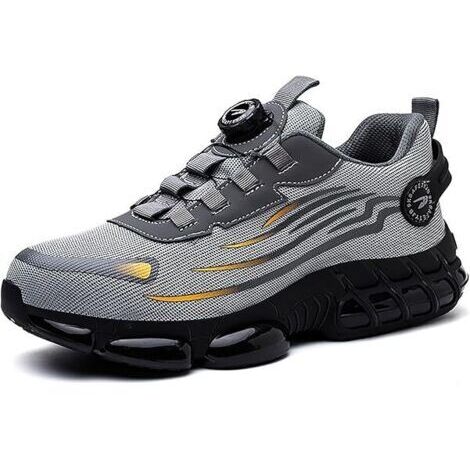 Chaussures de sécurité S3, légères et respirantes, embout pivotant élégant, chaussures de sport, embout anti-écrasement et anti-acier, pas besoin de lacets,pointure 38