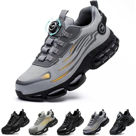 Chaussures de Sécurité Homme Femme  Légère Basket Securite Antidérapante Mode Confortable Chaussures de Travail Respirantes ,35EU (1/5)