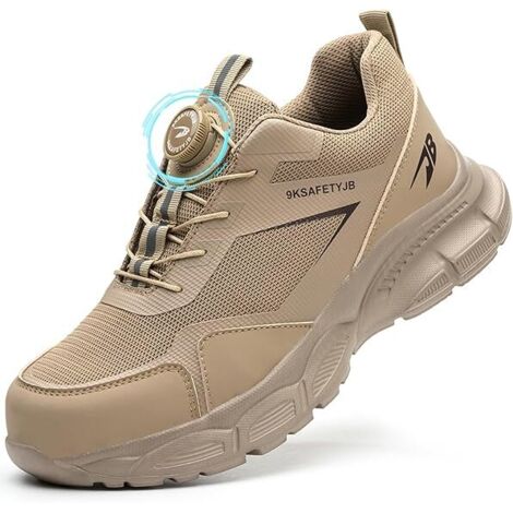 Chaussures de Sécurité Hommes Femmes Légère Chaussures de Travail Basket Securite Embout en Acier Confortable Antidérapante Respirantes ,40EU (1/5)