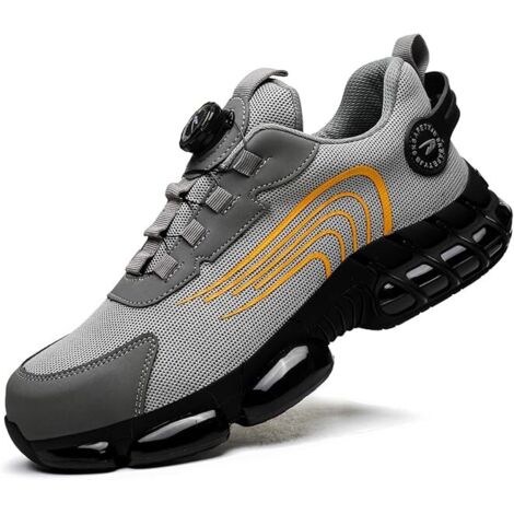 Chaussures de Sécurité Hommes Femmes Basket Légère Respirante Travail Antidérapante avec Embout en Acier ,35EU (1/5)