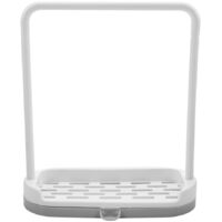 Kitchen Organizer Support Rack & Drying for Sponge, Soap & Dishcloths Grey Size: 17x7x19.8cm