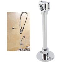 Extension Bras pour Douche Chromée, Robinet Extension Bras Douche Fixation, Bras Douche Chromé Bras Douche Accessoires, Bras Douche Accessoires pour Douche de Pluie, 255‑316g Argent 9960‑02 1 Bras