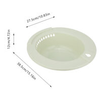 Bidet de toilette Bassin de soin hypoallergénique PP Vert pour femmes enceintes et personnes atteintes d'hémorroïdes