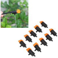 Irrigation Drippers: 10 Pcs Drip Emitters Micro Spray Adjustable (0-200L), ABS Matériel Alimentaire, Système d'Irrigation Goutte à Goutte pour Fleurs, Orchards, Jardins