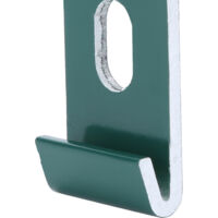 Attaches pour Serres Aluminium - Lot de 10 Fixations Clips pour Bases Greenhouses - Accessoires Fixture SetGreen - Modèle Compact Aluminium 3.3x2.1cm
