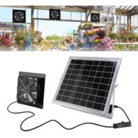 Solar Powered Exhaust Fan + kit solaire + ventilation haute vitesse + aluminium + IP67 + 240x240mm