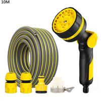 【Lance de Jardin】 Spray Pro ABS+Rubber 10 Modes, Longue 10m, 23x12x6.8cm, Multicolore