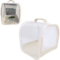 Cage de Mesh Observatoire Transparent Multifonction Portable Folding Terrarium Beige PVC Polyester 600D 210g