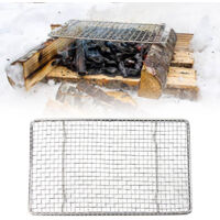 Grille Rectangulaire Planche Grilloir - Grille de Barbecue Rectangulaire pour Cuisson - Design Professionnel Sans Rust
