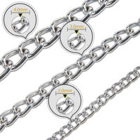 Collier de Chien avec Chaîne en Acier Inoxydable - Collier de Formation pour Chiens - Collier en Chaîne d'Acier Anti-Supplice, Collier de Formation pour Chiens Anti-Supplice