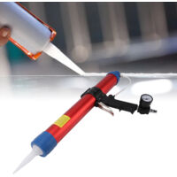 Serrer d'Air Pneumatique pour Joints 600ml G1/4 avec Valve Réglable et Kit d'Accessoires pour Construction et Rénovation Domestique