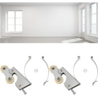 Kitchen Door Pulley Waterproof Copper Core Stainless Steel Sliding Door Roller Wheels for Wardrobe Cabinet Furniture Bathroom Concave.
