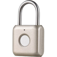 Serrure à empreinte digitale multifonction, modèle: Serrure intelligente sans mot de passe, matériel: zinc alloy+stainless steel, dimensions: 6 3.3 1.5 cm, couleurs disponibles: argent, bleu, IPX2 w