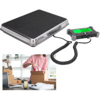 Balance pour Expédition et Postal Précise avec Mode Haute Capacité, LCD HD USB Cordon et Crochets Adaptables, Plateau Inox ABS, Max 200 kg Min 200 g