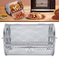 Grille Tournant Rotative Cage Grill SUS304 120x180mm 360g Dishwasher Safe Uniforme Roasting Peanuts Coffee Beans Nuts Spices