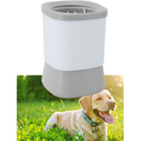 Nettoyeur Automatique de Pattes pour Chiens et Chats - 2 Vitesses, Charge USB, Rotation 360°, Brosses Silicone Détachables, 1200mAh