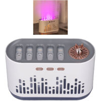 Aroma Diffuseur Humidificateur Air Essential Oil Diffuser 700ml, LED RGB 7 Colours avec Auto-Shut Off Ultra Silencieux 30dB, ABS, USB