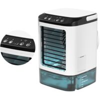 Ventilateur Air Cooler Portable avec Humidificateur Evaporatif 3 Vitesses ABS Water Cooling Home Office