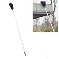 Nettoyeur de Gouttière Électrique, Gutter Pro, Long Reach Brush, avec 9 Pôles d'Extension et Brosse en PET pour Éliminer Débris et Nettoyer Toitures, Polyvalent et Résistant